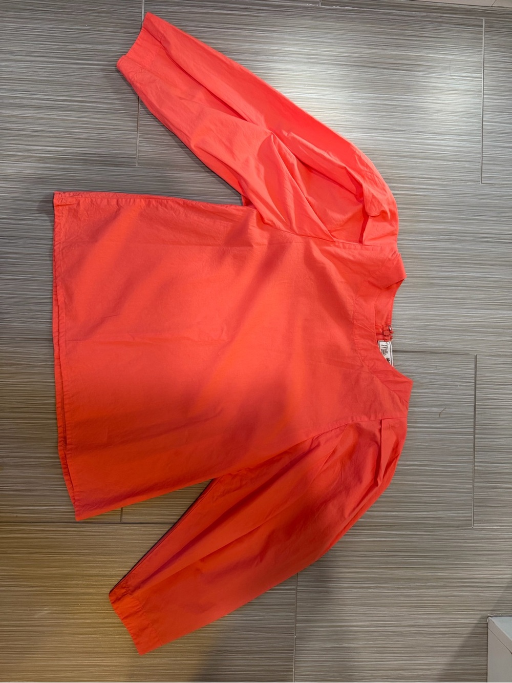 Women’s Long-Sleeve Coral Blouse